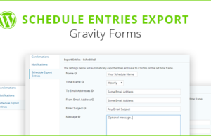 Gravity Forms Schedule-Einträge exportieren