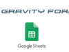Gravity formt Google Spreadsheet Addon