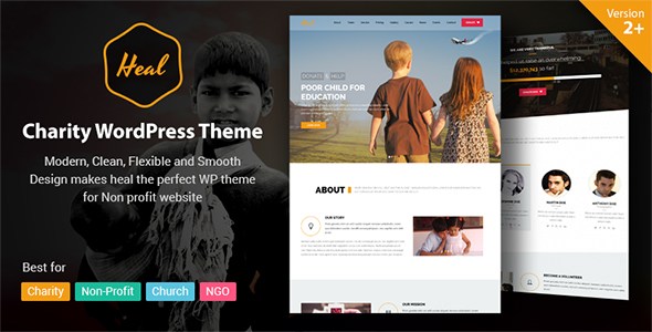 Heilen - Mehrzweck Charity WordPress Template