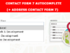 Kontakt Formular sieben CF7 Autocomplete - Adressfeld (Add-on für CF7)