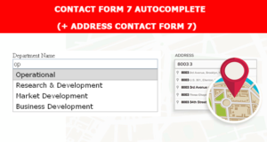Kontakt Formular sieben CF7 Autocomplete – Adressfeld (Add-on für CF7)