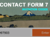 Kontaktformular 7 Einladungscodes