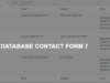 Kontaktformular 7 Speichern in Datenbank / CSV / PDF