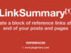 LinkSummary - Fügen Sie Referenzlinks zu Seiten / Posts hinzu