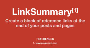 LinkSummary – Fügen Sie Referenzlinks zu Seiten / Posts hinzu