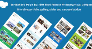 MP Portfolio, WPBakery / Visual Composer filterbares Portfolio, Galerie, Slider und Karussell-Addon