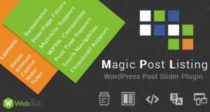 Magic Post Listing PRO – Slider, Mauerwerk, Beschriftung, Liste, Grid Styles!