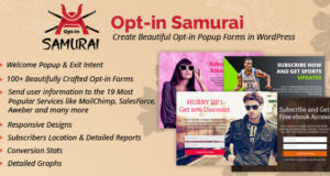Opt-in Samurai – Erstellen Sie schöne Opt-in-Popup-Formulare in WordPress