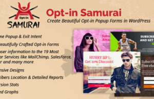 Opt-in Samurai – Erstellen Sie schöne Opt-in-Popup-Formulare in WordPress