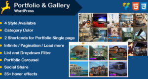 Portfolio und Galerie Grid Layout mit Karussell für WordPress