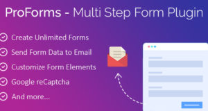 ProForms – WP mehrstufiges Kontaktformular Plugin