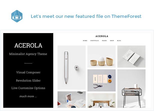 Acerola - Ultra Minimalist Agency Theme - Portfolio Kreativ