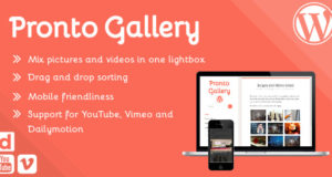Pronto Gallery – sortierbare Bild- und Video-Lightbox-Galerie für WordPress