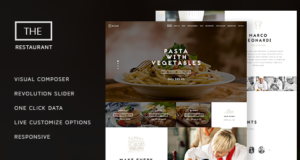 Das Restaurant – Restaurateur und Catering One Page Vorlage