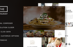 Das Restaurant – Restaurateur und Catering One Page Vorlage
