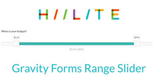 Schwerkraft Formen Bereich Slider