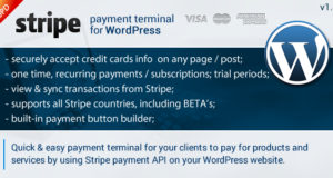 Streifen Zahlungsterminal WordPress