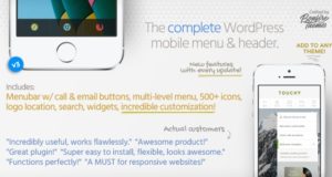 Touchy – WordPress Mobile Menü Plugin
