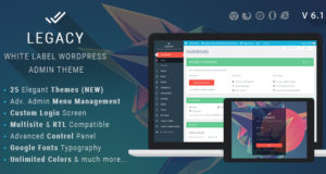 Vermächtnis – White Label WordPress Admin Template