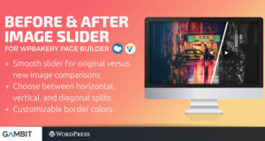 Vorher und nachher Image Slider für WPBakery Page Builder (früher Visual Composer)