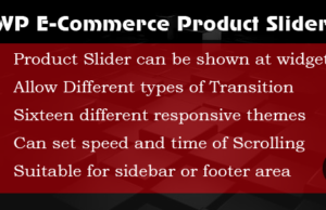 WP E-Commerce-Produkte Slider