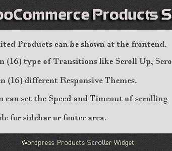 WP WooCommerce Produkte Scroller
