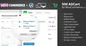 WooCommerce Ajax Dropdown-Wagen