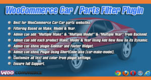 WooCommerce Auto / Teile Filter Plugin