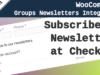 WooCommerce Groups Newsletter