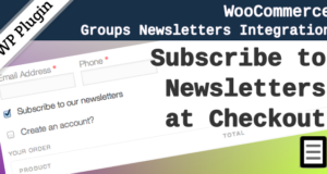 WooCommerce Groups Newsletter