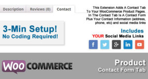 WooCommerce Produkt Kontakt Formular Tab