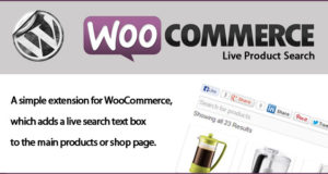 Woocommerce Live Produktsuche