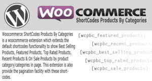 Woocommerce ShortCodes Produkte nach Kategorien