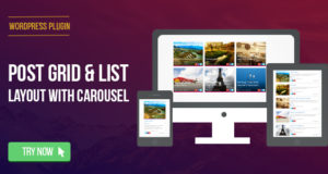 WordPress Post Grid / List Layout mit Karussell