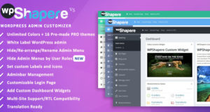 WordPress Admin Template – WPShapere
