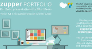 Zupper PORTFOLIO WordPress Plugin - Portfolio Elemente Abschnitte mit Text, Bildern oder Videos angezeigt