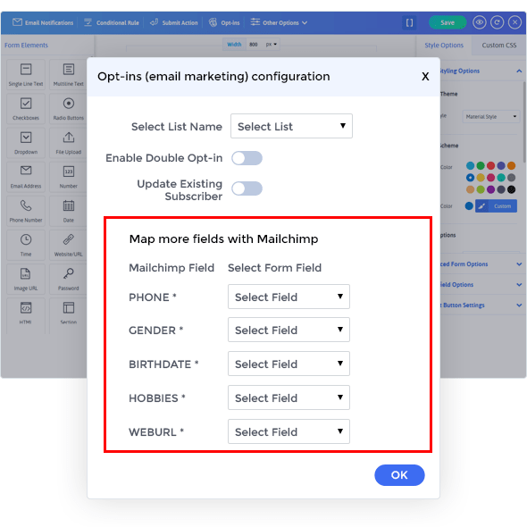 Erweiterte Mailchimp-Integration mit ARForms