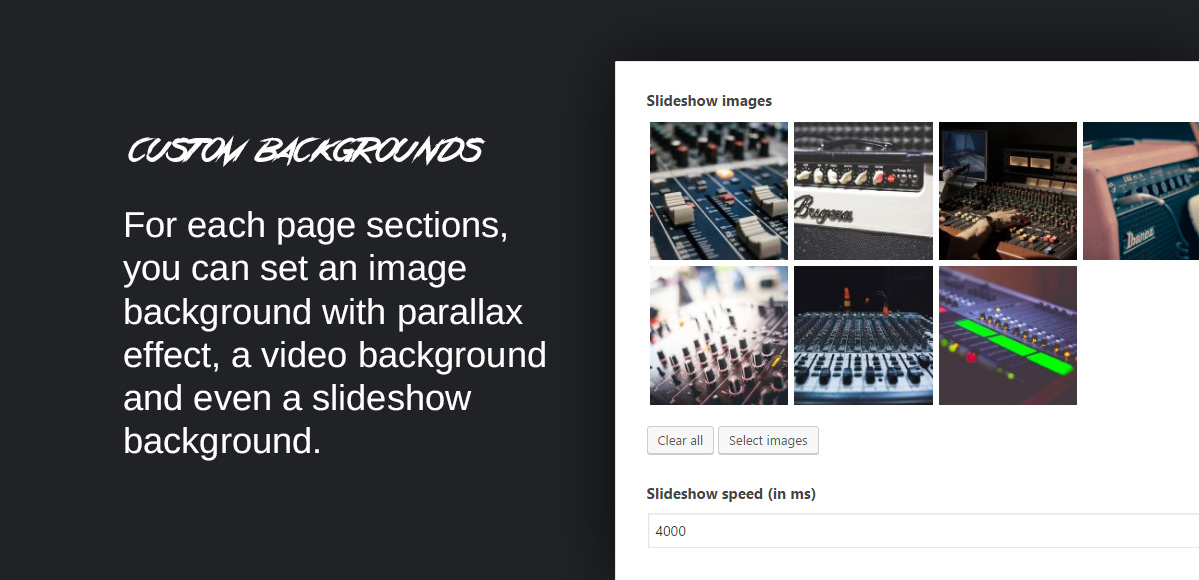 Video Paralax Hintergrund