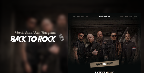 Zurück zu Rock - Creative Music Band WordPress Vorlage