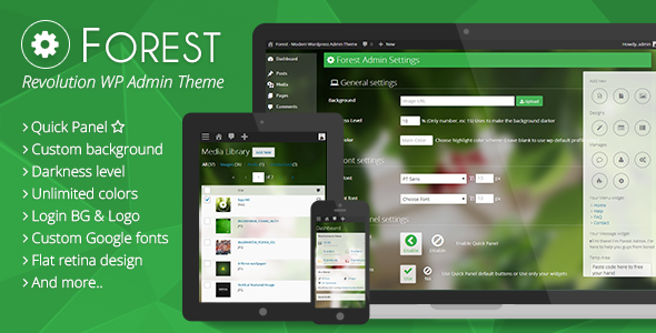 Wald - Revolution Wordpress Admin Template