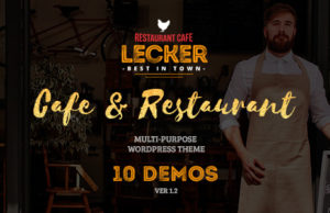 Cafe Restaurant WordPress Layout | Lecker Restaurant
