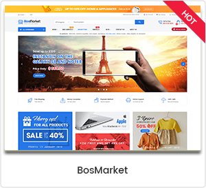 BosMarket - Flexibles WordPress-Template für mehrere Anbieter 