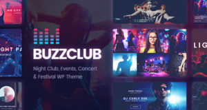 Buzz Club – Nachtclub, DJ & Musik Festival Veranstaltung WordPress Layout
