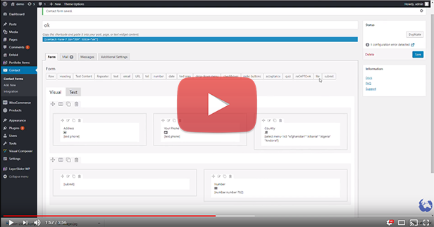 Kontaktformular 7 Builder Video Demo