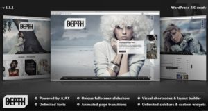 Tiefe – Vollbild AJAX Portfolio WordPress Template