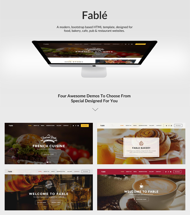 Restaurant, Bäckerei, Café, Pub WordPress Thema