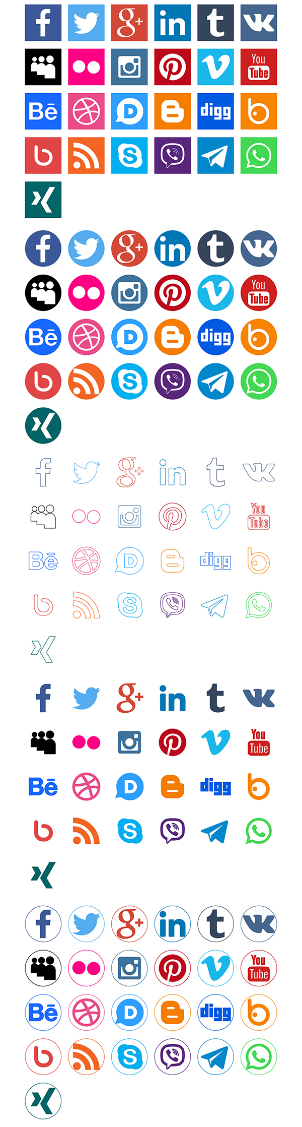 Sozial - Wordpress SVG Animierte Icons