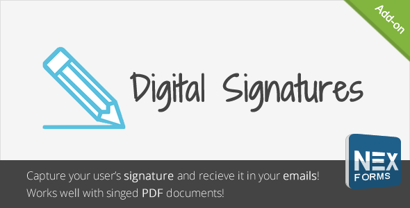 Digitale Signaturen für NEX-Formulare - CodeCanyon Artikel zum Verkauf