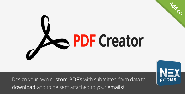 PDF Creator für NEX-Formulare - CodeCanyon Artikel zum Verkauf