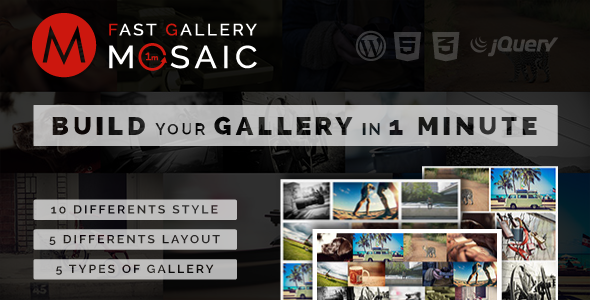 Fast Gallery Mosaik - Wordpress Plugin